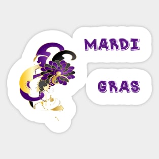 mardi gras t-shirt gift ,  fat tuesday Sticker